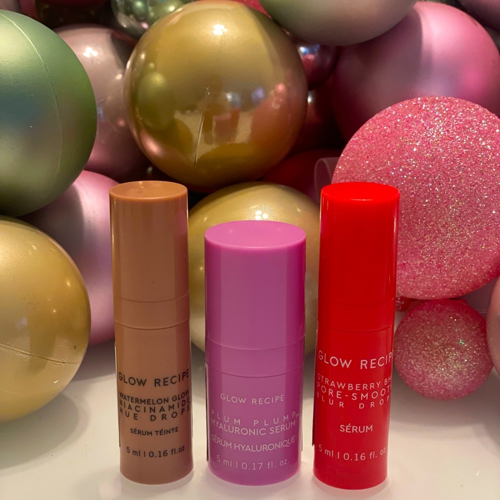 Glow Recipe Watermelon Glow Hue Drops Strawberry Pore Smooth Blur Plum Plump